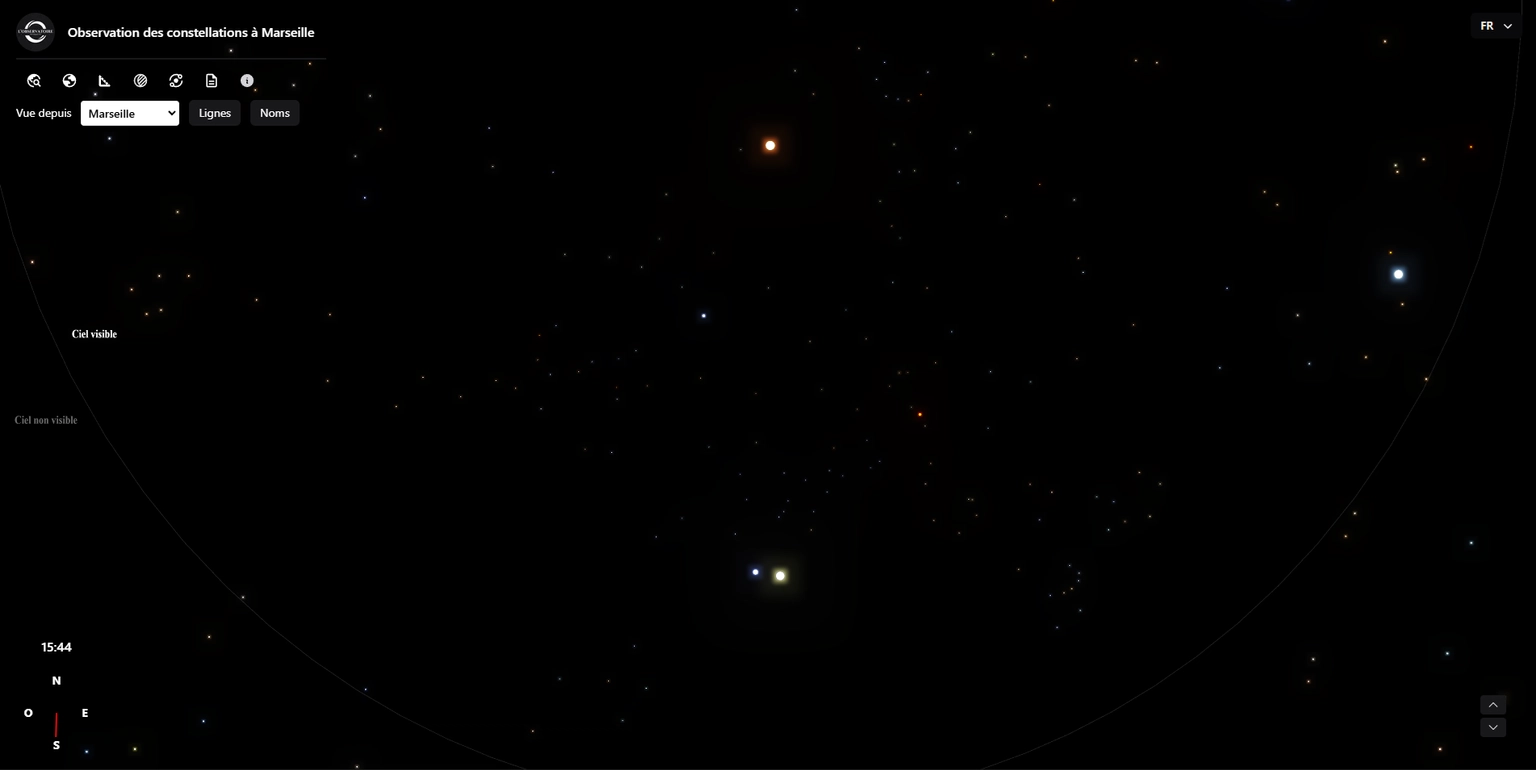 Observations du ciel en temps réel